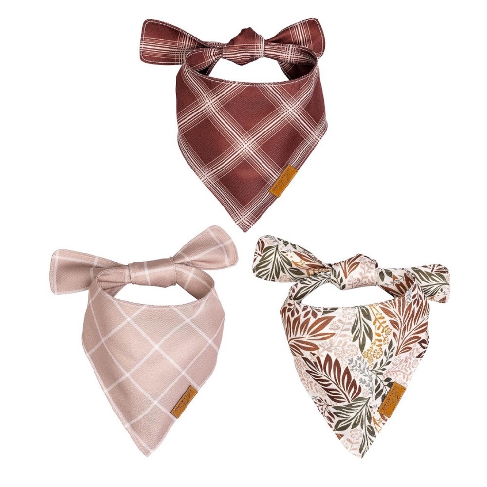 🐶  REMY+ROO Dog Bandanas - 3 Pack | Autumn Set